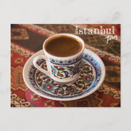 Turkish Coffee in Istanbul Turkey Postcard
