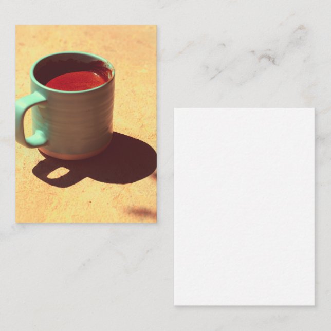 Turkish Coffee Rich Foam Mug Cup Enclosure Card (Front/Back)