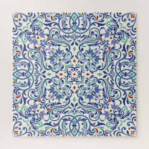 Turkish Colorful: Endless Tile Elegance. Jigsaw Puzzle