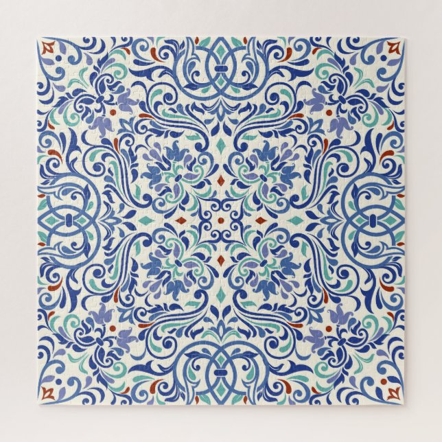 Turkish Colorful: Endless Tile Elegance. Jigsaw Puzzle (Vertical)