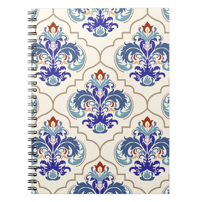 Turkish Colorful Pattern: Endless Beauty. Notebook (Front)