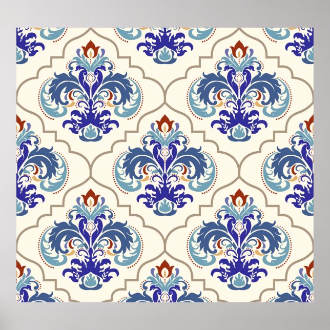 Turkish Colorful Pattern: Endless Beauty. Poster (Front)