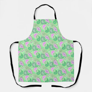 Turkish cucumbers abstract polka dot pattern apron