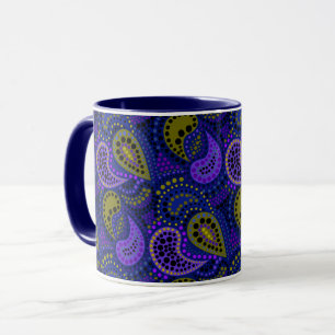 Turkish cucumbers abstract polka dot pattern mug