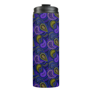 Turkish cucumbers abstract polka dot pattern  thermal tumbler