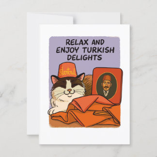 Turkish Delights & Catnaps Postcard