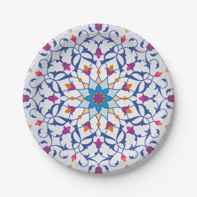 Turkish Design  Paper Plates (Front)