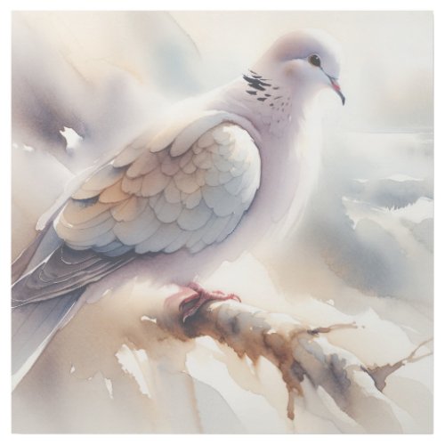 Turkish Dove Elegance AREF408 _ Watercolor Gallery Wrap