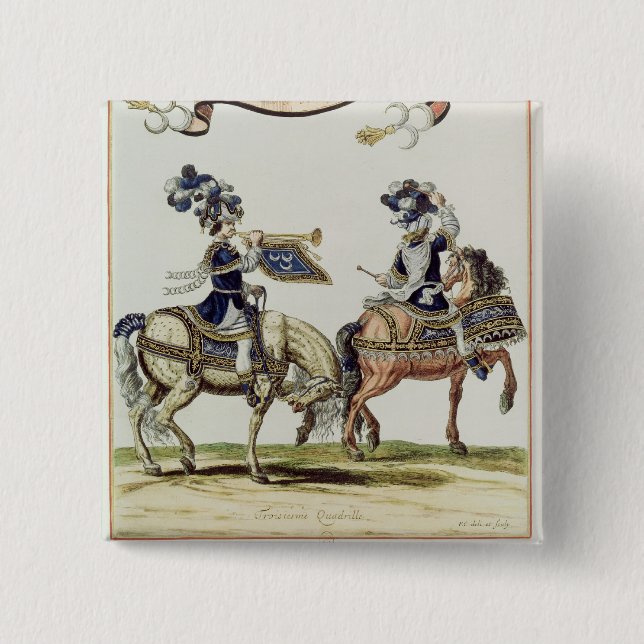 Turkish Drummer and Trumpeter Button (Front)