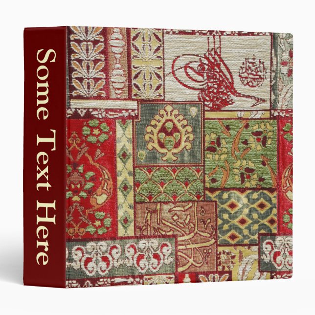 turkish fabric Binder (Front/Spine)