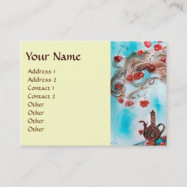 TURKISH FAIRY TALE Oriental Beauty,Fashion,Jewelry Business Card (Front)