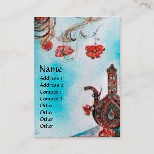 TURKISH FAIRY TALE Oriental Beauty,Fashion,Jewelry Business Card (Front)