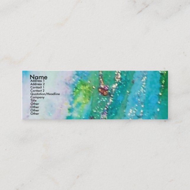 TURKISH FAIRY TALE Oriental Beauty,Fashion,Jewelry Mini Business Card (Front)