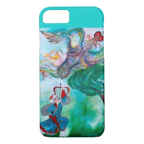 TURKISH FAIRY TALE  PHOENIX AND ARCHER Teal Green iPhone 87 Case