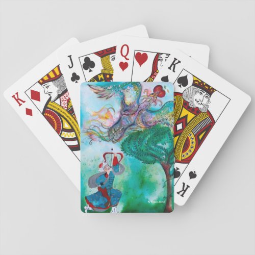 TURKISH FAIRY TALE PHOENIX ARCHER AND APPLE TREE PLAYING CARDS