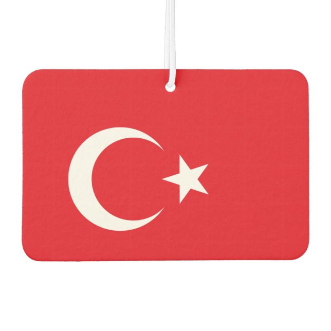 Turkish flag air freshener (Front)