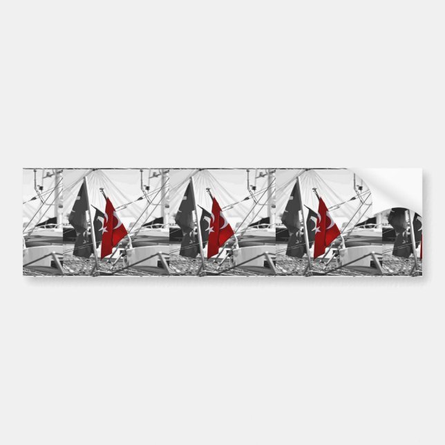 Turkish Flag - Al Sancak Bumper Sticker (Front)