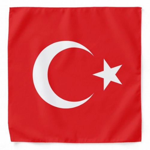 Turkish flag bandana
