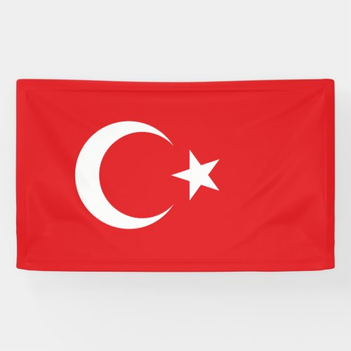 Turkish flag banner