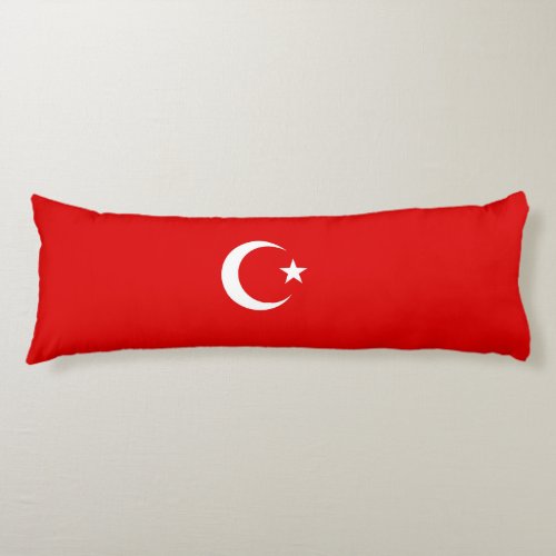 Turkish flag body pillow