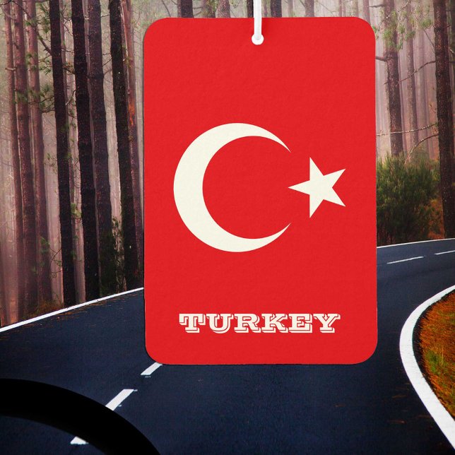 Turkish Flag Car Air Freshener, Turkey Air Freshener (Creator Uploaded)