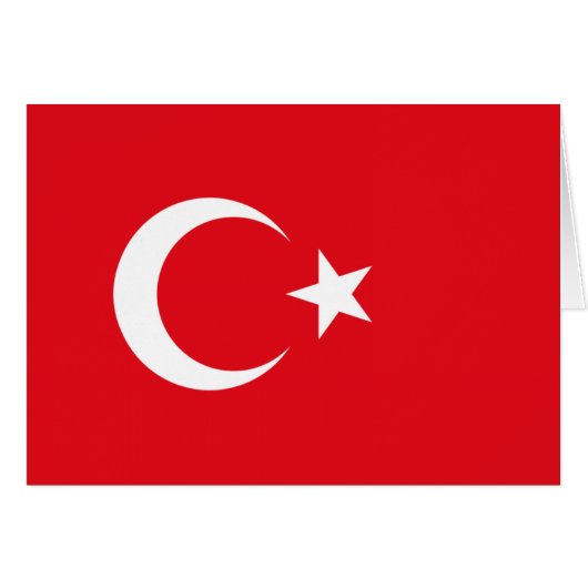 Turkish Flag Cards (Front Horizontal)