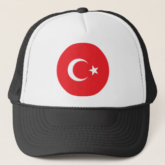 Turkish Flag Circle Trucker Hat