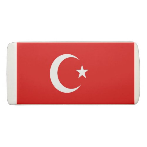 Turkish flag eraser