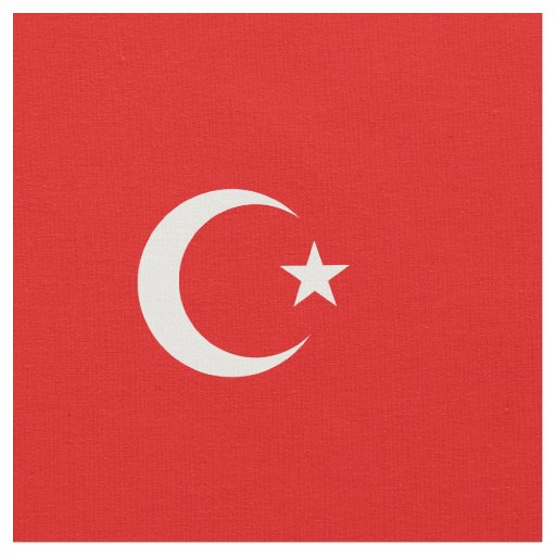 Turkish flag fabric