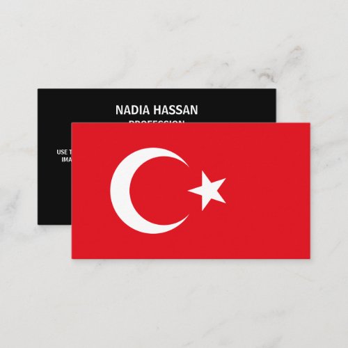 Turkish Flag Flag of Turkey Business Card