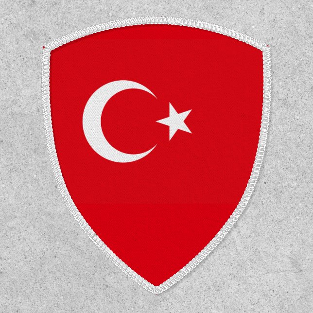 Turkish Flag, Flag of Turkey Patch (Front)