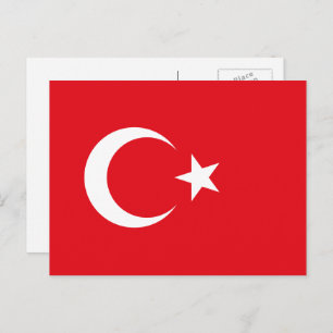 Turkish Flag, Flag of Turkey Postcard