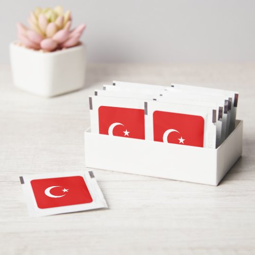 Turkish flag hand sanitizer packet