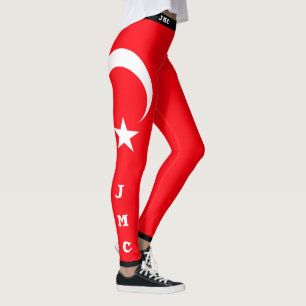 Turkish flag leggings