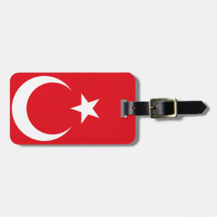 Turkish Flag Luggage Tag