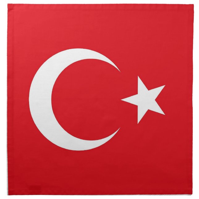Turkish Flag on MoJo Napkin (Front)