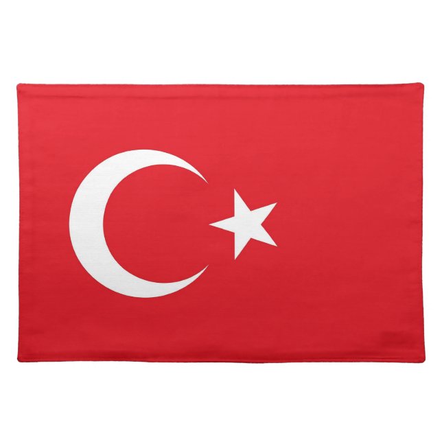 Turkish Flag on MoJo Placemat (Front)