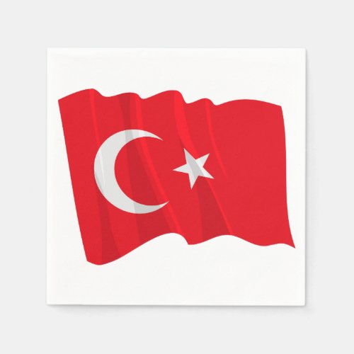 Turkish Flag Paper Napkins