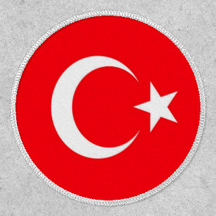 Turkish flag patch