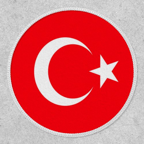 Turkish flag patch