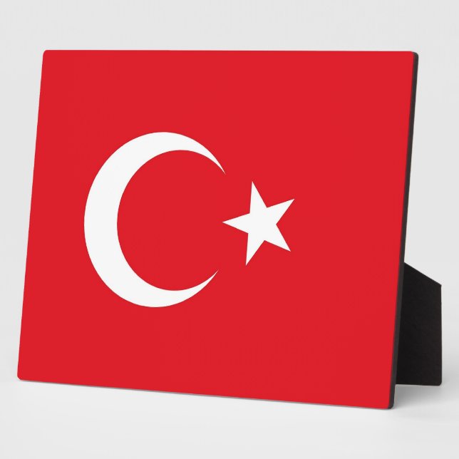 Turkish Flag Plaque (Side)