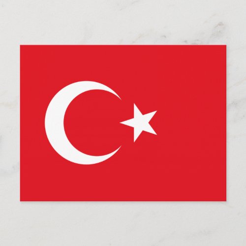 Turkish Flag Postcard