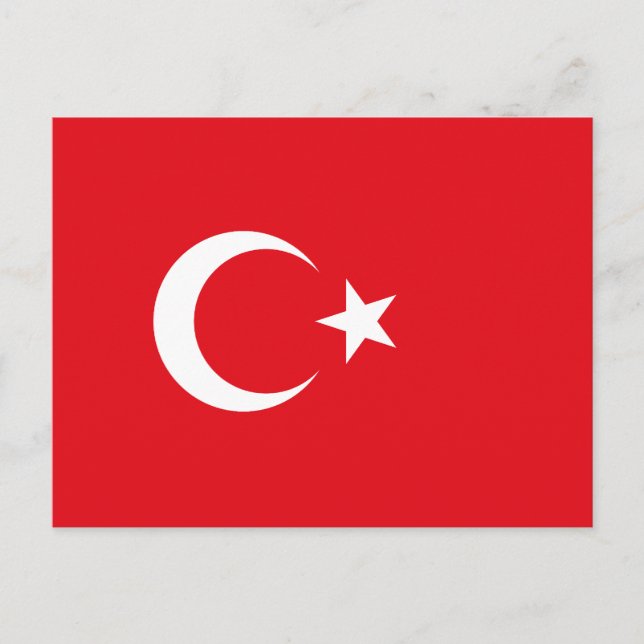 Turkish Flag Postcard (Front)