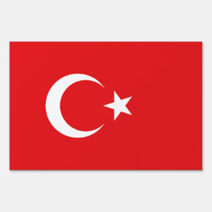 Turkish flag sign