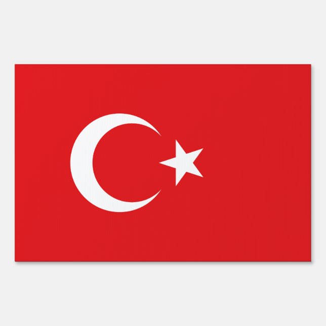 Turkish flag sign (Front)