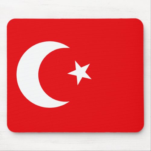 Turkish Flag T_shirts and Gifts Mouse Pad