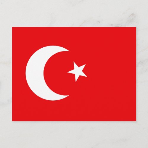 Turkish Flag T_shirts and Gifts Postcard