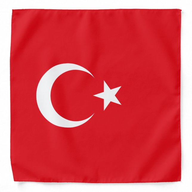Turkish Flag (Turkey) Bandana (Front)