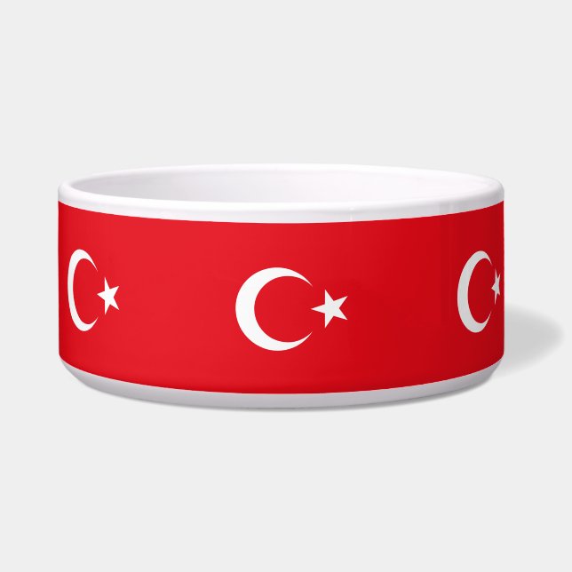 Turkish Flag (Turkey) Bowl (Front)