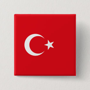 Turkish Flag (Turkey) Button